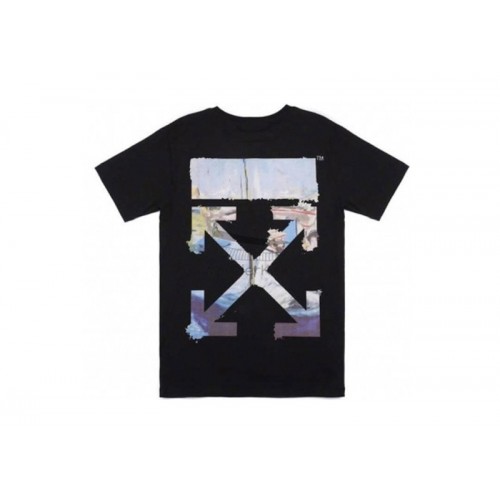 OFF-WHITE Edouard Manet Boat Studio Claude Monet Arrows Oversized Fit T-Shirt Black Multi