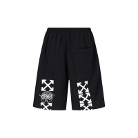 OFF-WHITE Exactly The Opposite Arrow Skate Sweatshorts Black/White