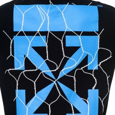 OFF-WHITE Fence Arrows Sweatshirt Black/Blue