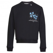 OFF-WHITE Fence Arrows Sweatshirt Black/Blue