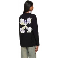 OFF-WHITE Flower Arrow LS Over Cas Tee Black/Multi