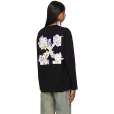 OFF-WHITE Flower Arrow LS Over Cas Tee Black/Multi