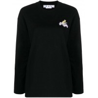 OFF-WHITE Flower Arrow LS Over Cas Tee Black/Multi