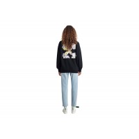 OFF-WHITE Flower Arrow Reg Crewneck Black