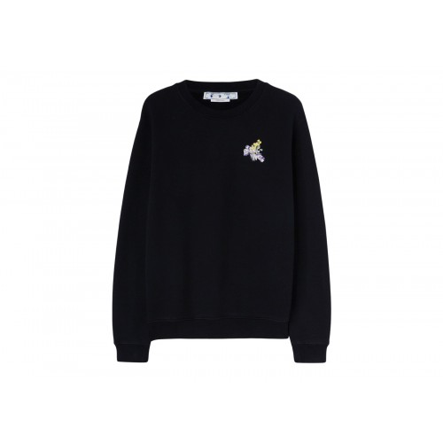 Оригинальный шмот OFF-WHITE Flower Arrow Reg Crewneck Black