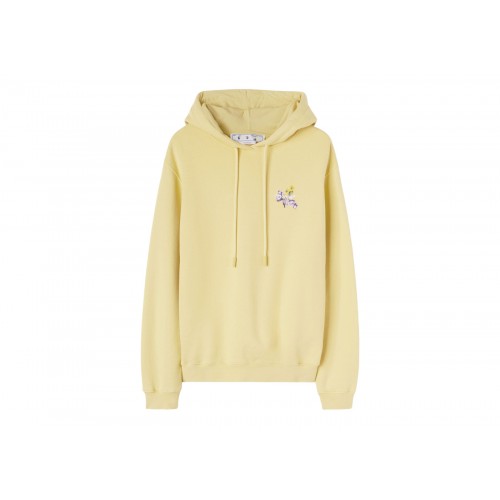 Оригинальный шмот OFF-WHITE Flower Arrow Reg Hoodie Yellow