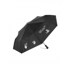 OFF-WHITE Foldable Umbrella Black/White