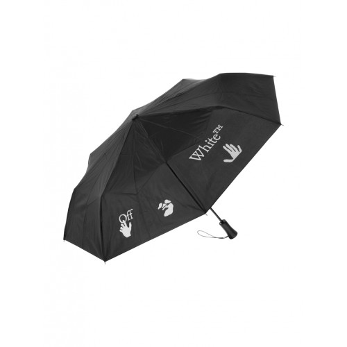 OFF-WHITE Foldable Umbrella Black/White