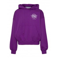 OFF-WHITE Hand Arrow Boxy Hoodie Orchid/White