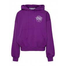 OFF-WHITE Hand Arrow Boxy Hoodie Orchid/White