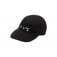 OFF-WHITE Hands Off Logo Baseball Cap Hat Black