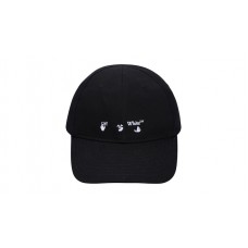 OFF-WHITE Hands Off Logo Baseball Cap Hat Black