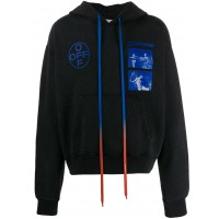 OFF-WHITE Hardcore Caravaggio Hoodie Black/Blue
