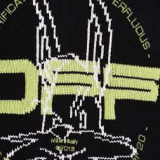 OFF-WHITE Harry The Bunny Knit Sweater Black/Brilliant Green