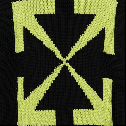 Оригинальный шмот OFF-WHITE Harry The Bunny Knit Sweater Black/Brilliant Green