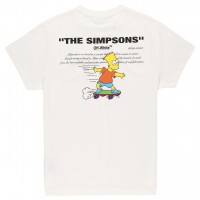 OFF-WHITE Homer and Bart Simpson T-Shirt White/Multicolor