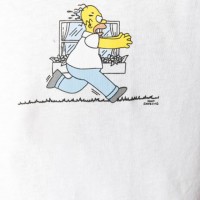 OFF-WHITE Homer and Bart Simpson T-Shirt White/Multicolor