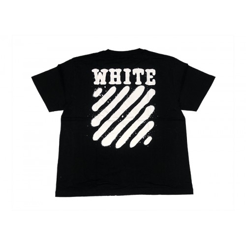 Оригинальный шмот OFF-WHITE Incomplete Spray Paint Tee Black