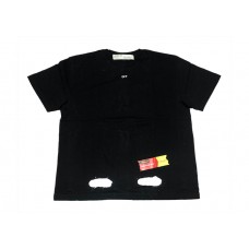 OFF-WHITE Incomplete Spray Paint Tee Black