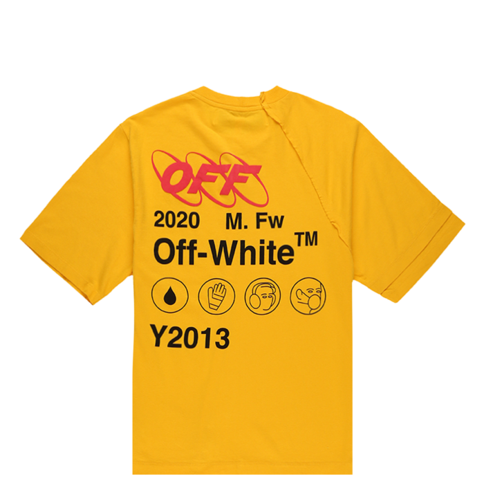 Оригинальный шмот OFF-WHITE Industrial Y013 T-Shirt Yellow/Multicolor Оригинальный шмот OFF-WHITE Industrial Y013 T-Shirt Yellow/Multicolor