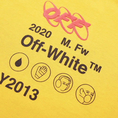 Оригинальный шмот OFF-WHITE Industrial Y013 T-Shirt Yellow/Multicolor