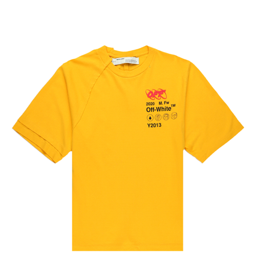 Оригинальный шмот OFF-WHITE Industrial Y013 T-Shirt Yellow/Multicolor