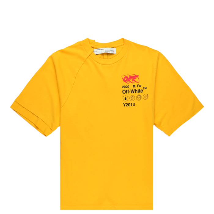 Оригинальный шмот OFF-WHITE Industrial Y013 T-Shirt Yellow/Multicolor