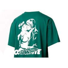 OFF-WHITE Kiss 21 Logo Print Over-Fit T-shirt Green