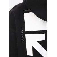 OFF-WHITE Kiss' Graphic Print Hoodie Black/Multicolor