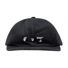 OFF-WHITE Logo Baseball Cap Black/White