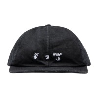 OFF-WHITE Logo Baseball Cap Black/White
