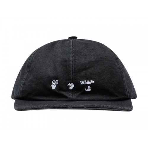 OFF-WHITE Logo Baseball Cap Black/White