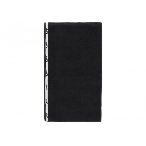 OFF-WHITE Logo Embroidered Swim Towel Black