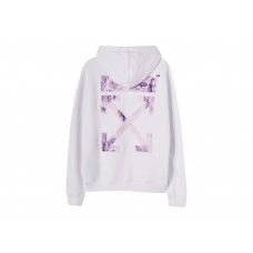 OFF-WHITE Logo-Print Drawstring Hoodie White