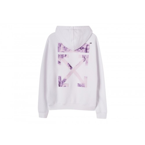 Оригинальный шмот OFF-WHITE Logo-Print Drawstring Hoodie White - 70см