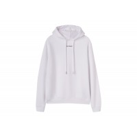 OFF-WHITE Logo-Print Drawstring Hoodie White