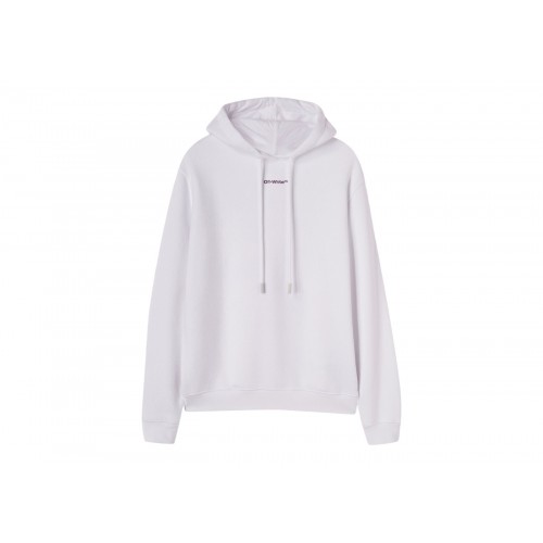 Оригинальный шмот OFF-WHITE Logo-Print Drawstring Hoodie White - 70см