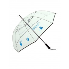 OFF-WHITE Long See Thru Umbrella Black/Blue