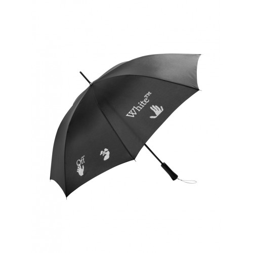 OFF-WHITE Long Umbrella Black/White