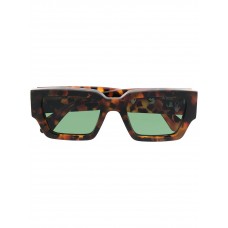 OFF-WHITE Mari Rectangular Frame Sunglasses Havana Brown/Black (OMRI010R21PLA0016010 / OMRI013S21PLA0016055)