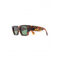 OFF-WHITE Mari Rectangular Frame Sunglasses Havana Brown/Black (OMRI010R21PLA0016010 / OMRI013S21PLA0016055)
