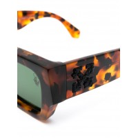 OFF-WHITE Mari Rectangular Frame Sunglasses Havana Brown/Black (OMRI010R21PLA0016010 / OMRI013S21PLA0016055)