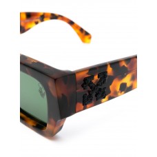 OFF-WHITE Mari Rectangular Frame Sunglasses Havana Brown/Black (OMRI010R21PLA0016010 / OMRI013S21PLA0016055)