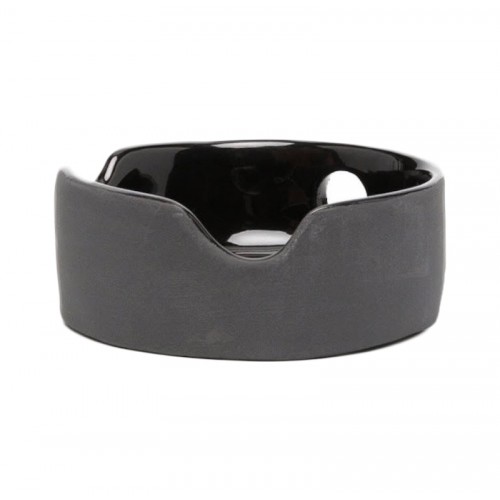 OFF-WHITE Matte Ceramic Cut Out Ashtray Black
