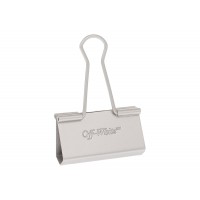 OFF-WHITE Metal Binder Clip Silver