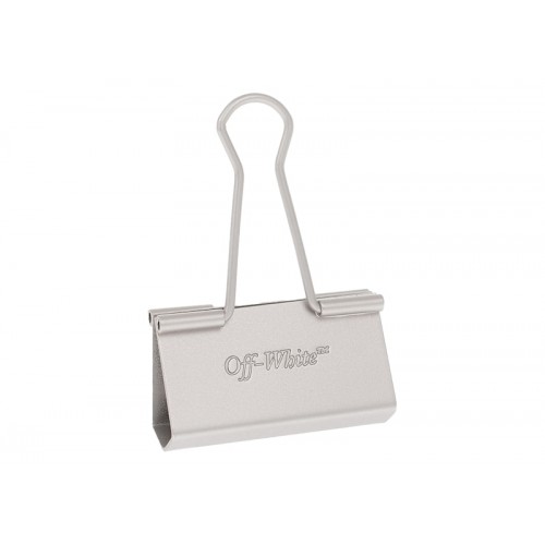 OFF-WHITE Metal Binder Clip Silver OFF-WHITE Metal Binder Clip Silver