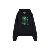 OFF-WHITE Metro Type Skate Hoodie Black/Green