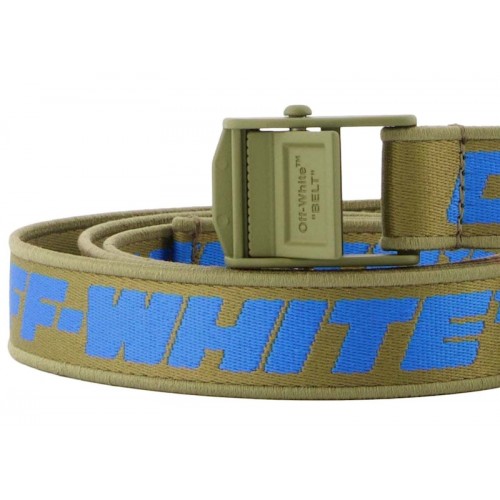 OFF-WHITE Mini Tape Industrial Belt Green/Blue