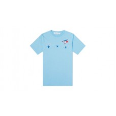 OFF-WHITE MLB Toronto BJ T-shirt Blue