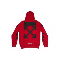 OFF-WHITE Mona Lisa Temperature Hoodie Red